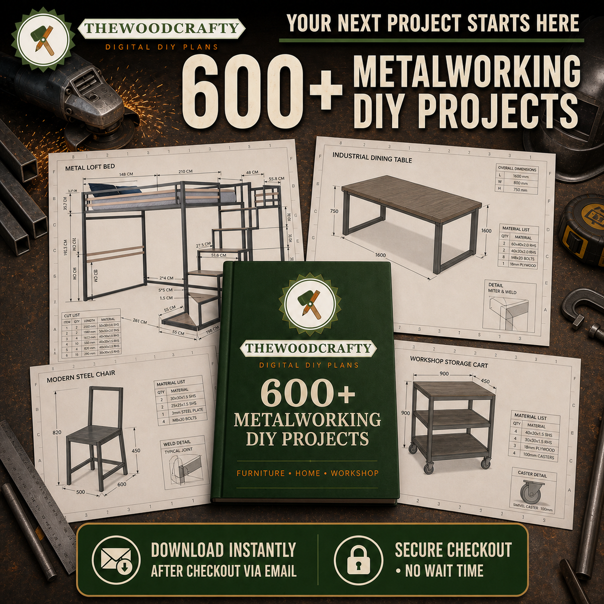 600+ Metalworking DIY Projects