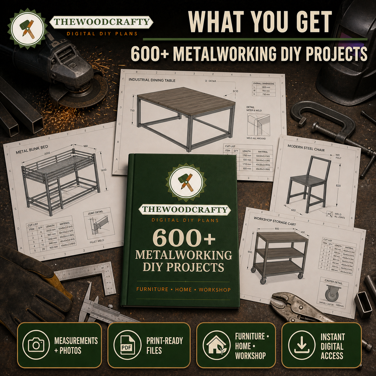 600+ Metalworking DIY Projects