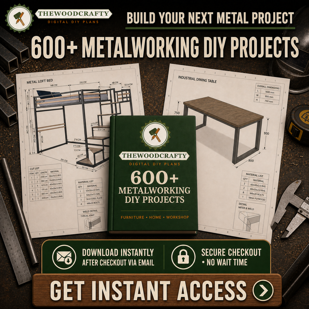 600+ Metalworking DIY Projects